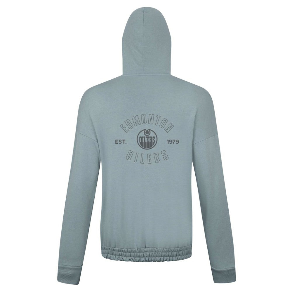 NHL Edmonton Oilers Levelwear Women's Waterfall Nightfall Pullover Hoodie - Gray