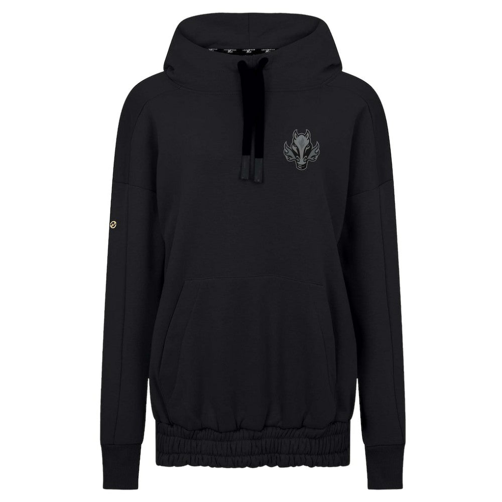 NHL Calgary Flames Levelwear Women's Waterfall Nightfall Pullover Hoodie - Black