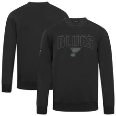 NHL St. Louis Blues Levelwear Zane Darkmoon Pullover Sweatshirt - Black