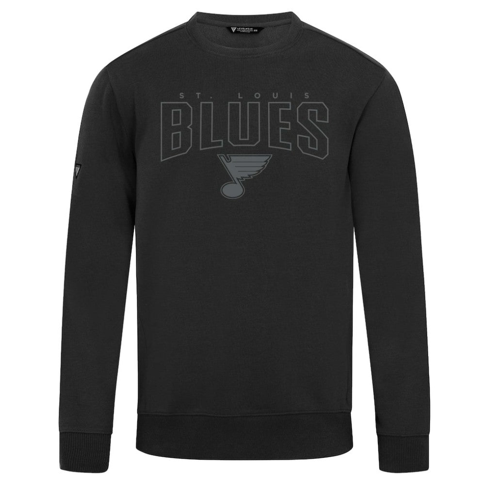 NHL St. Louis Blues Levelwear Zane Darkmoon Pullover Sweatshirt - Black