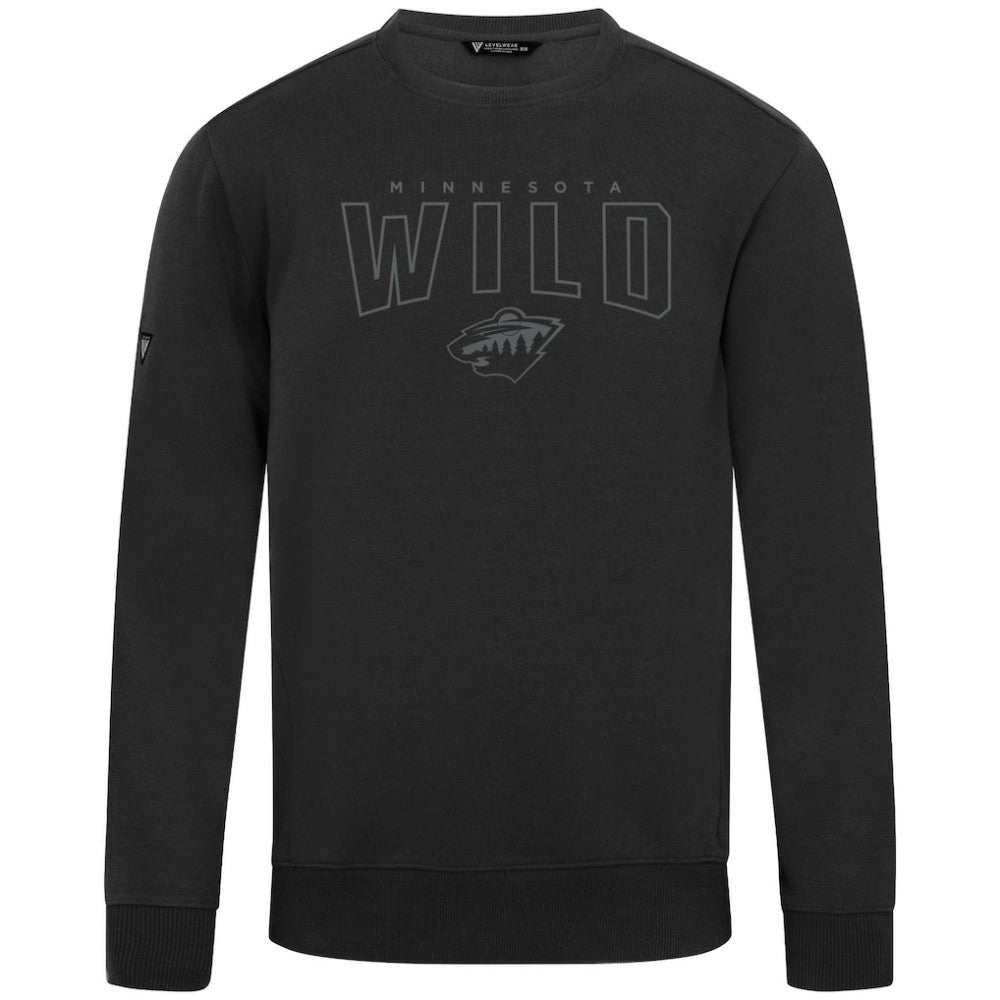 NHL Minnesota Wild Levelwear Zane Darkmoon Pullover Sweatshirt - Black