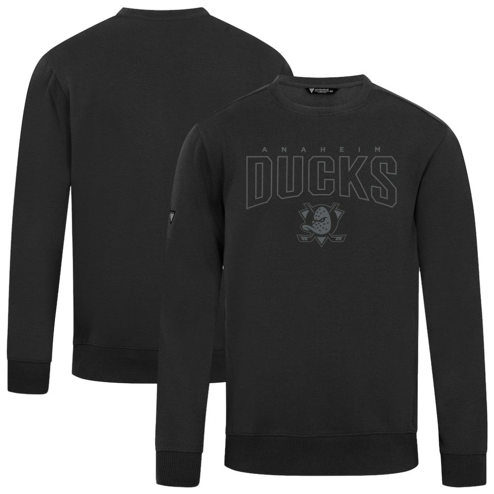 NHL Anaheim Ducks Levelwear Zane Darkmoon Pullover Sweatshirt - Black