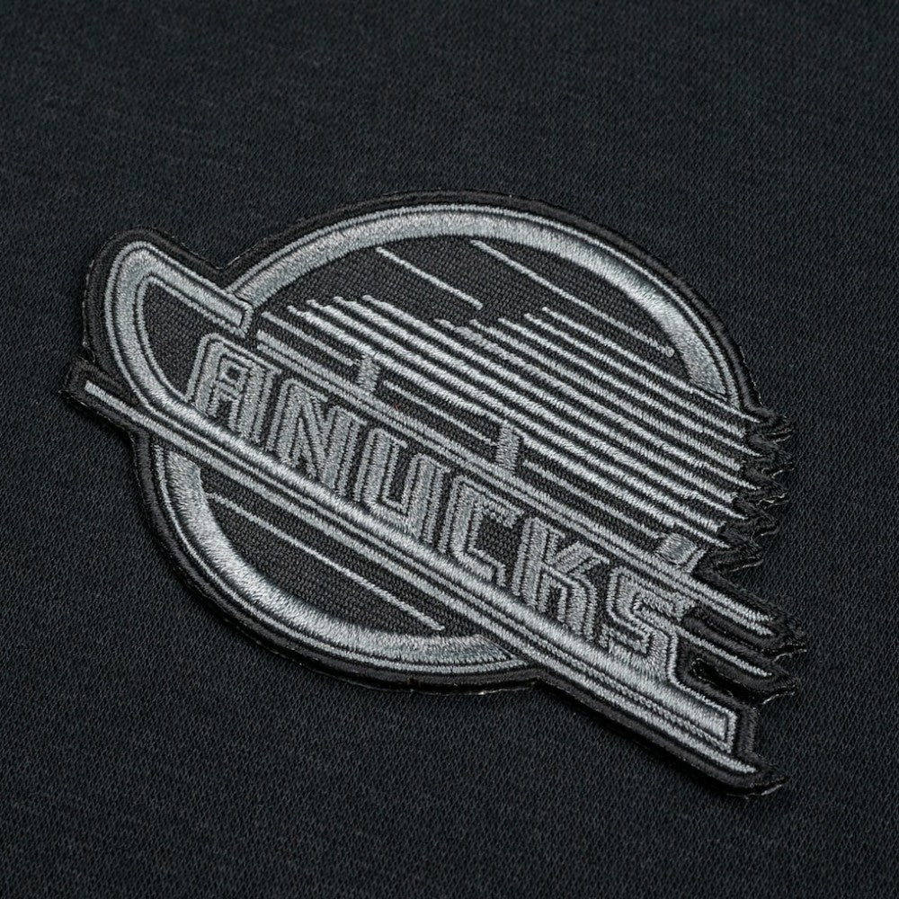 NHL Vancouver Canucks Levelwear Legacy Nightfall Pullover Sweatshirt - Black/Gray