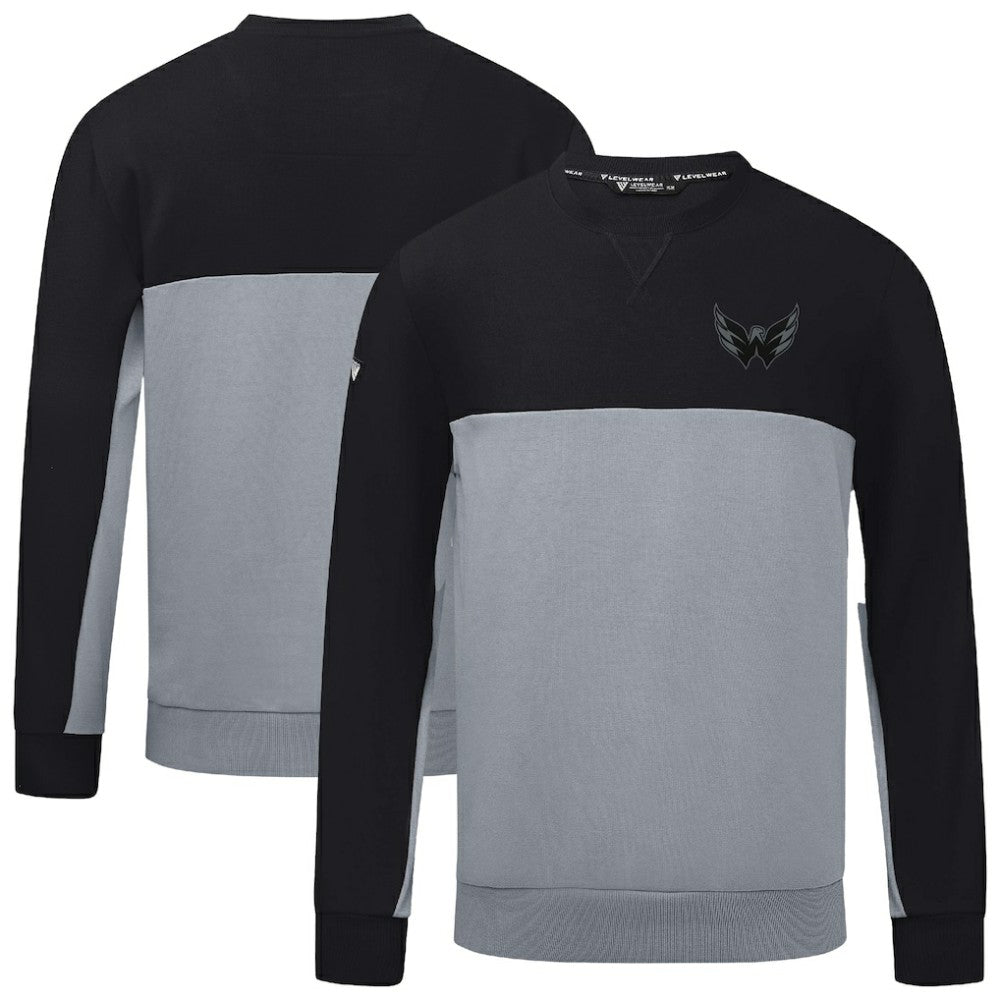 NHL Washington Capitals Levelwear Legacy Nightfall Pullover Sweatshirt - Black/Gray