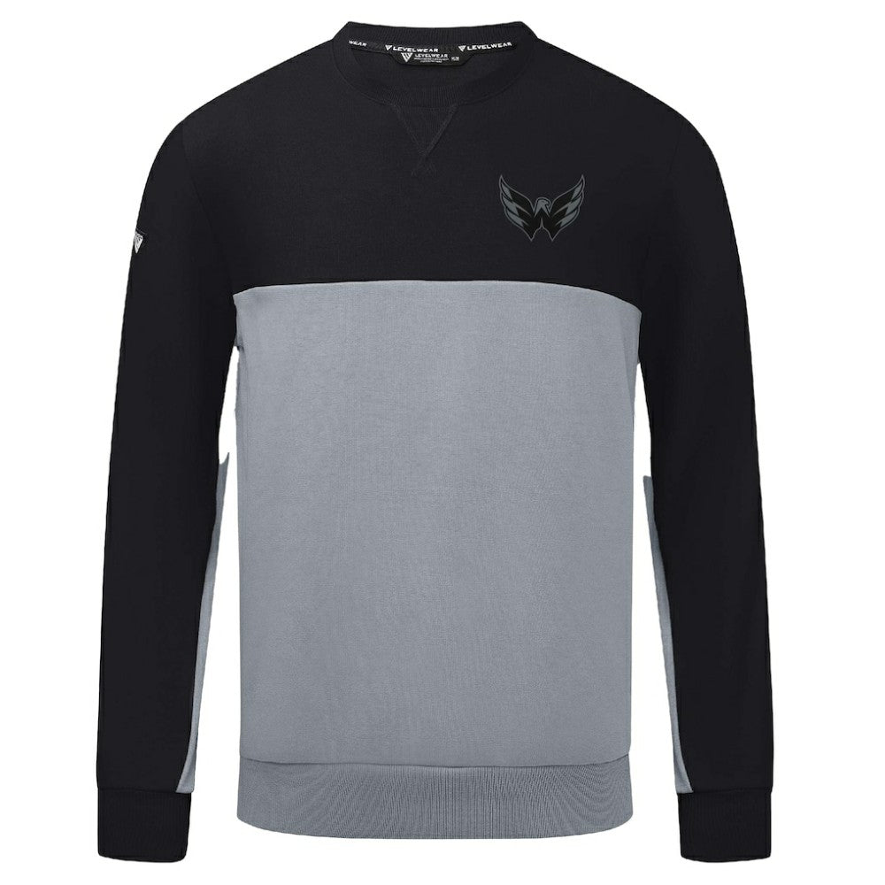 NHL Washington Capitals Levelwear Legacy Nightfall Pullover Sweatshirt - Black/Gray