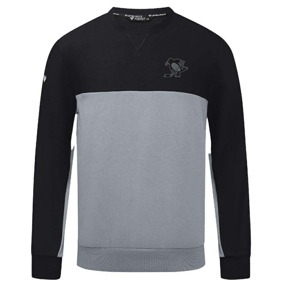 NHL Pittsburgh Penguins Levelwear Legacy Nightfall Pullover Sweatshirt - Black/Gray