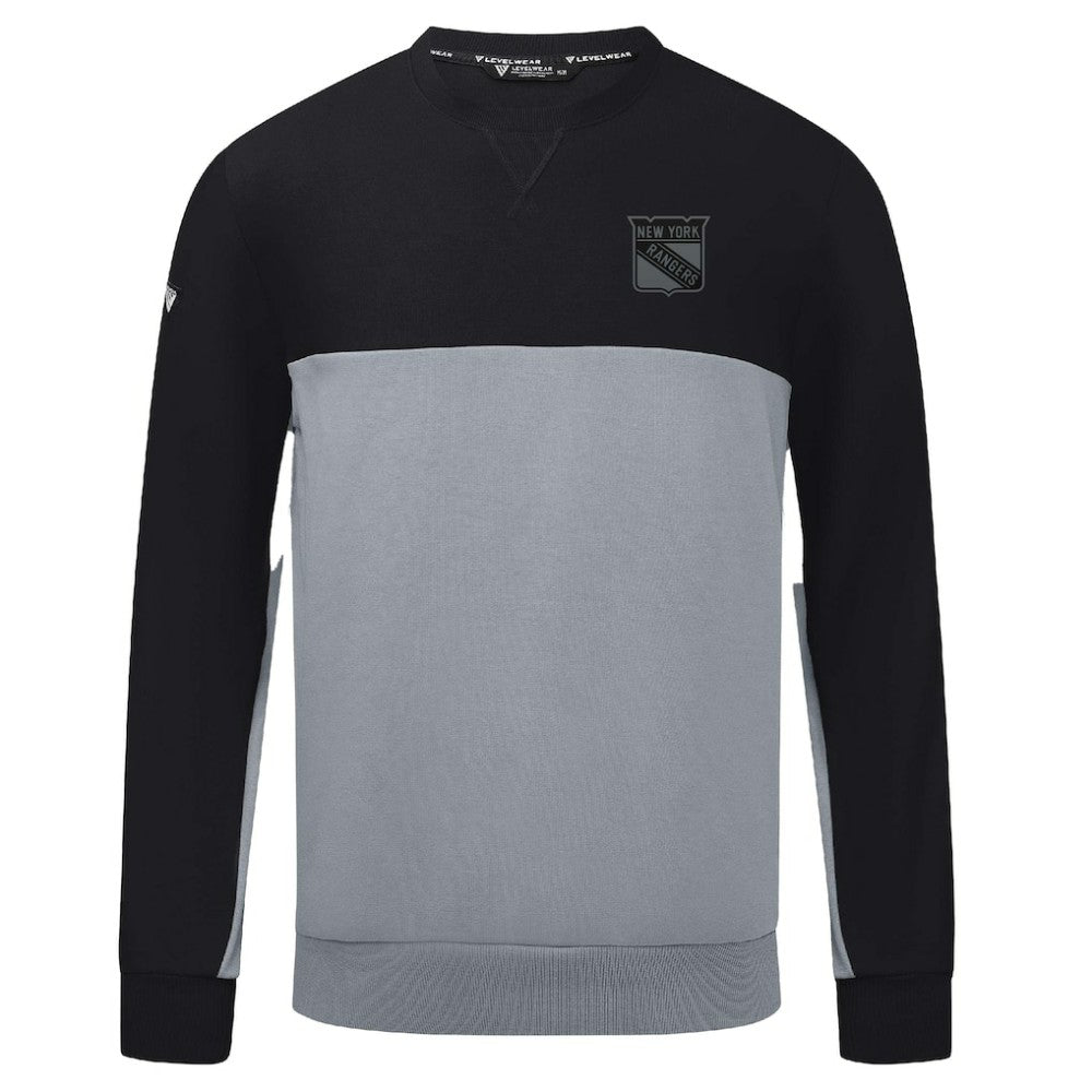 NHL New York Rangers Levelwear Legacy Nightfall Pullover Sweatshirt - Black/Gray