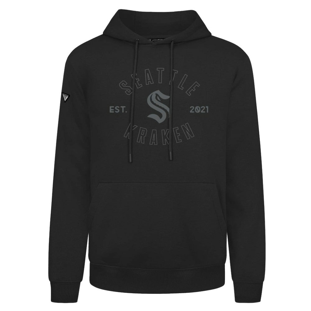 NHL Seattle Kraken Levelwear Podium Abyssal Pullover Hoodie - Black
