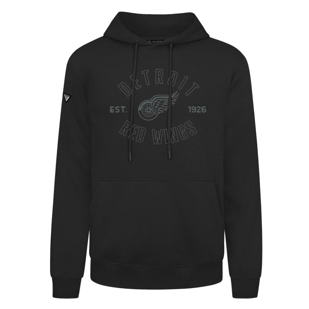 NHL Detroit Red Wings Levelwear Podium Abyssal Pullover Hoodie - Black