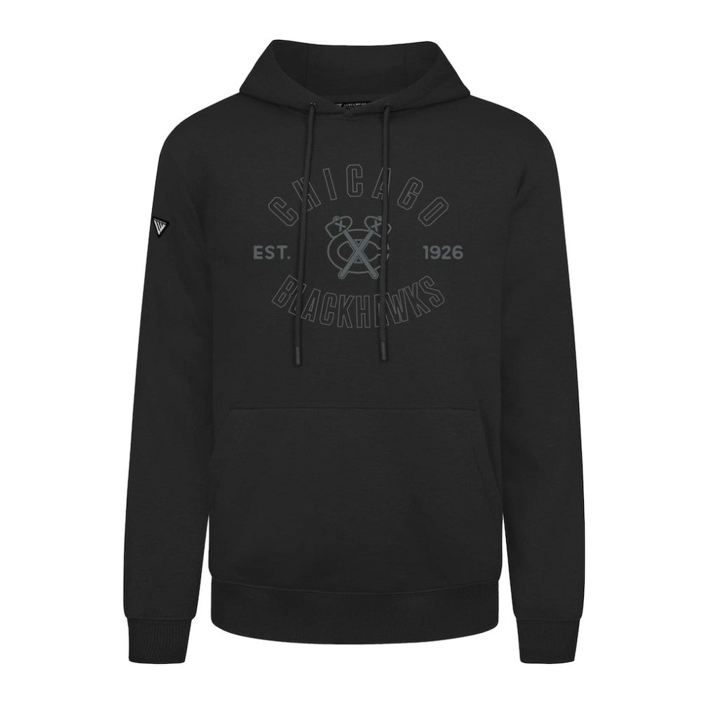 NHL Chicago Blackhawks Levelwear Podium Abyssal Pullover Hoodie - Black
