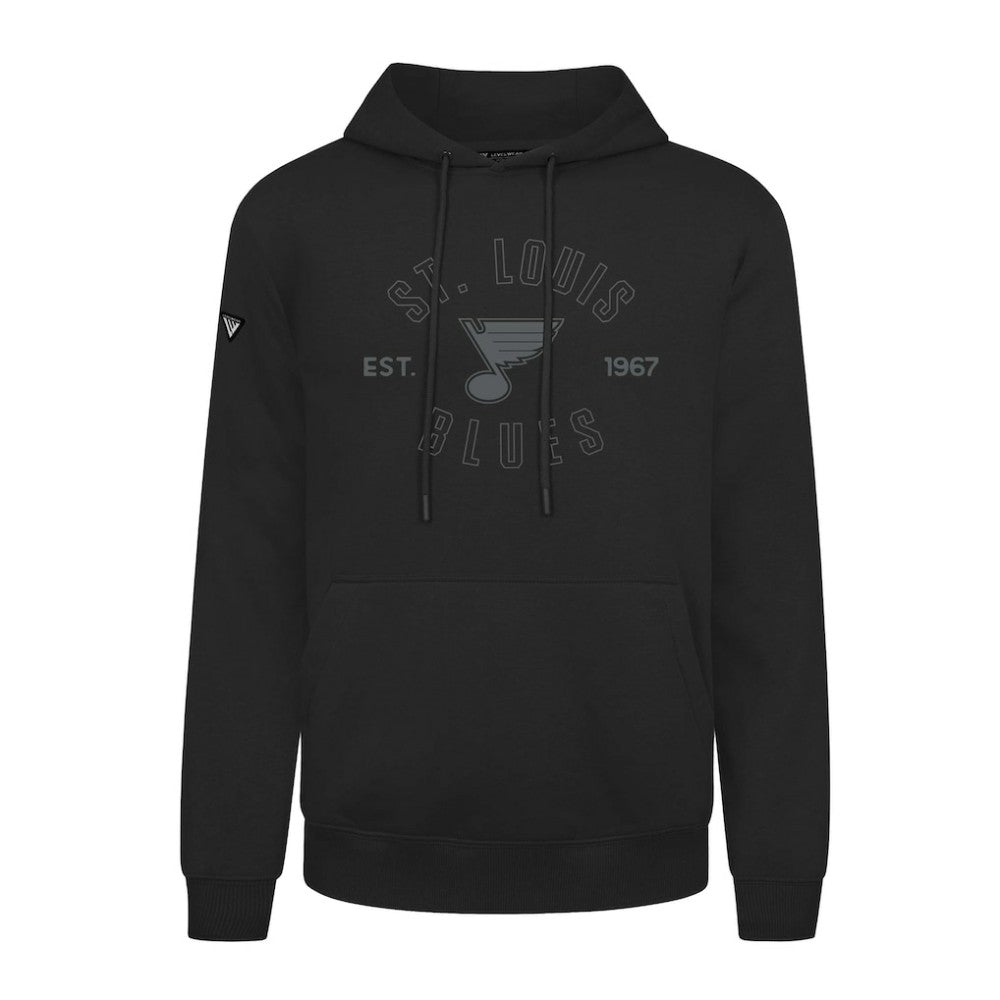 NHL St. Louis Blues Levelwear Podium Abyssal Pullover Hoodie - Black