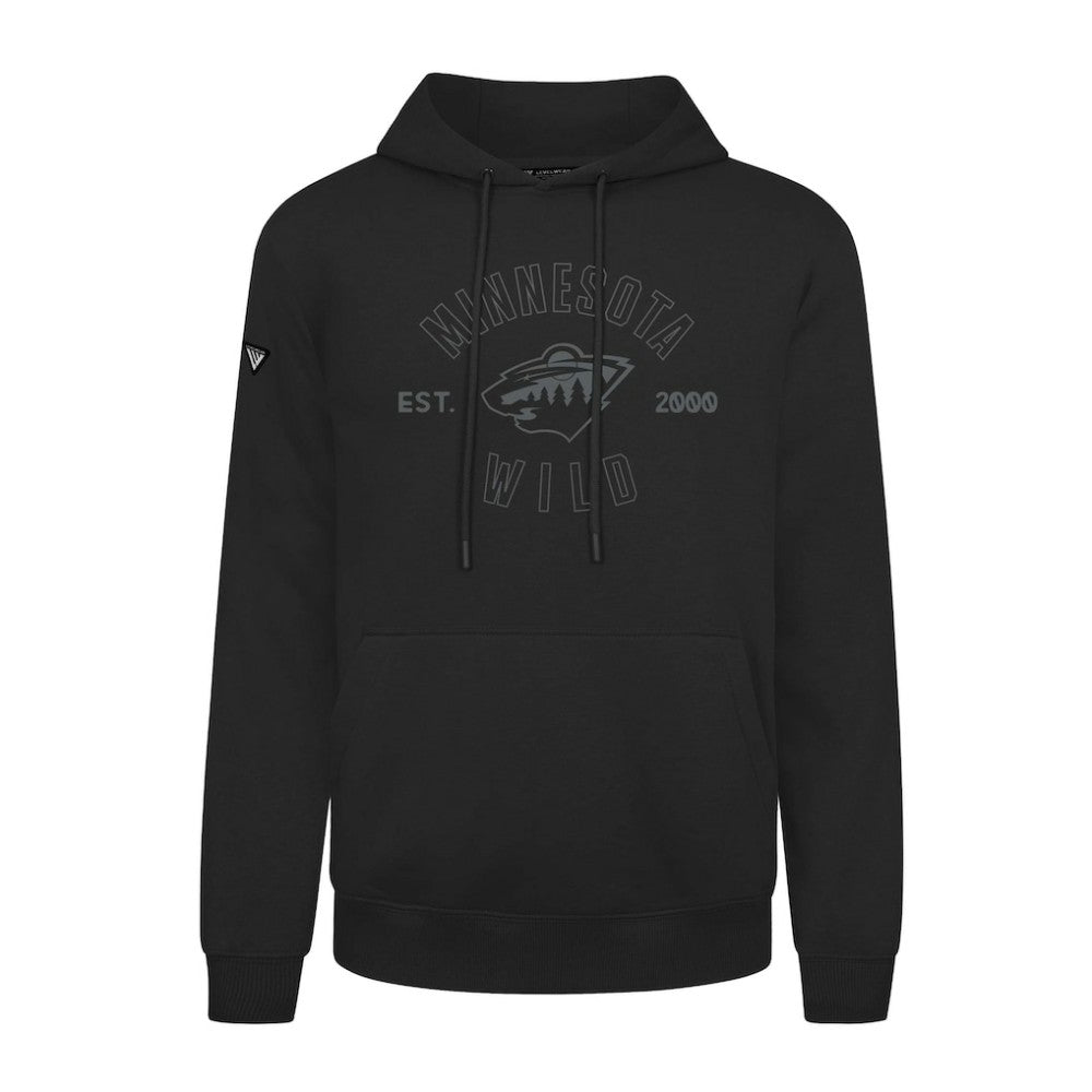 NHL Minnesota Wild Levelwear Podium Abyssal Pullover Hoodie - Black