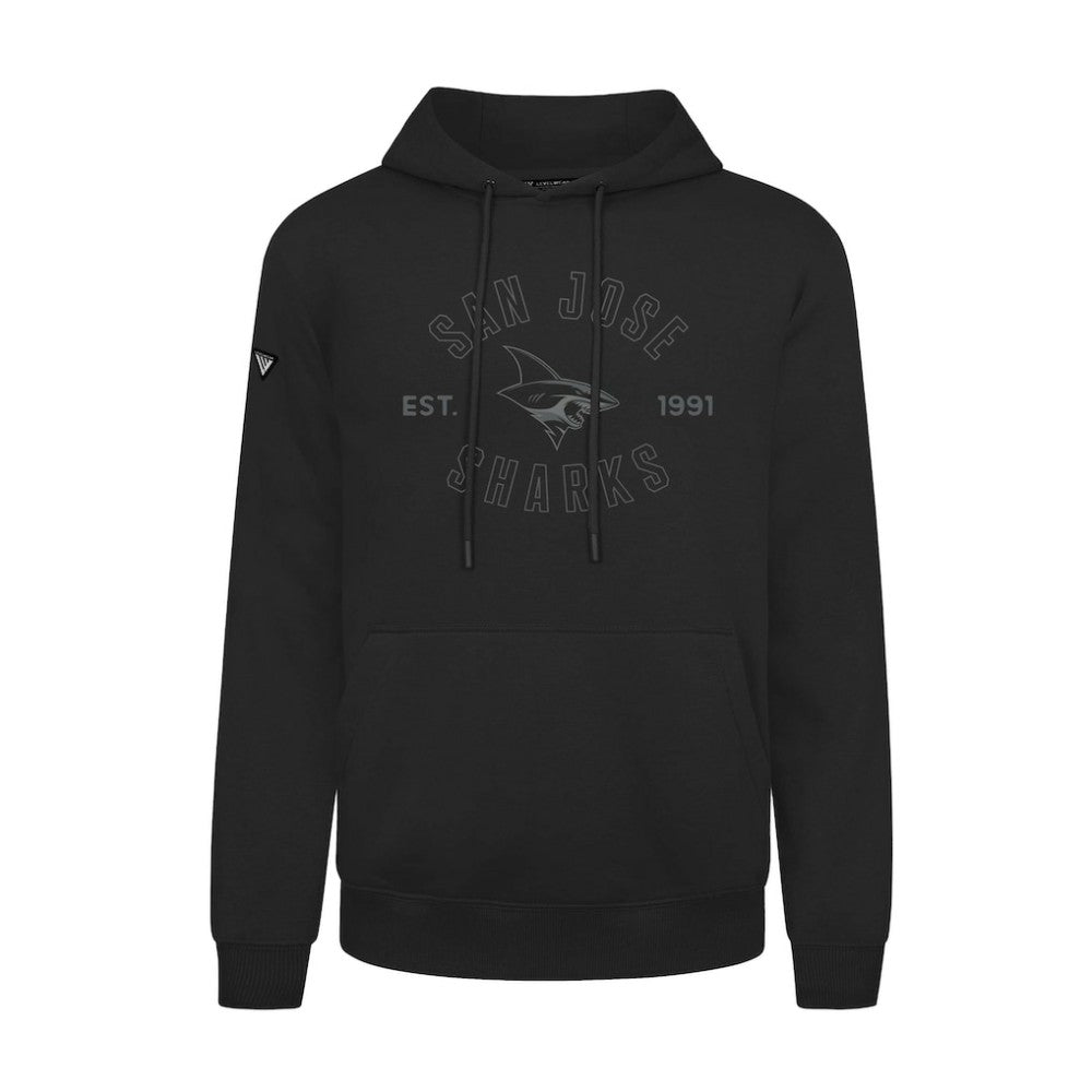 NHL San Jose Sharks Levelwear Podium Abyssal Pullover Hoodie - Black