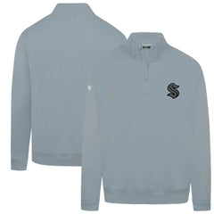 NHL Seattle Kraken Levelwear Murray Nightfall Quarter-Zip Jacket - Gray