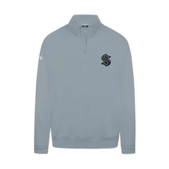 NHL Seattle Kraken Levelwear Murray Nightfall Quarter-Zip Jacket - Gray
