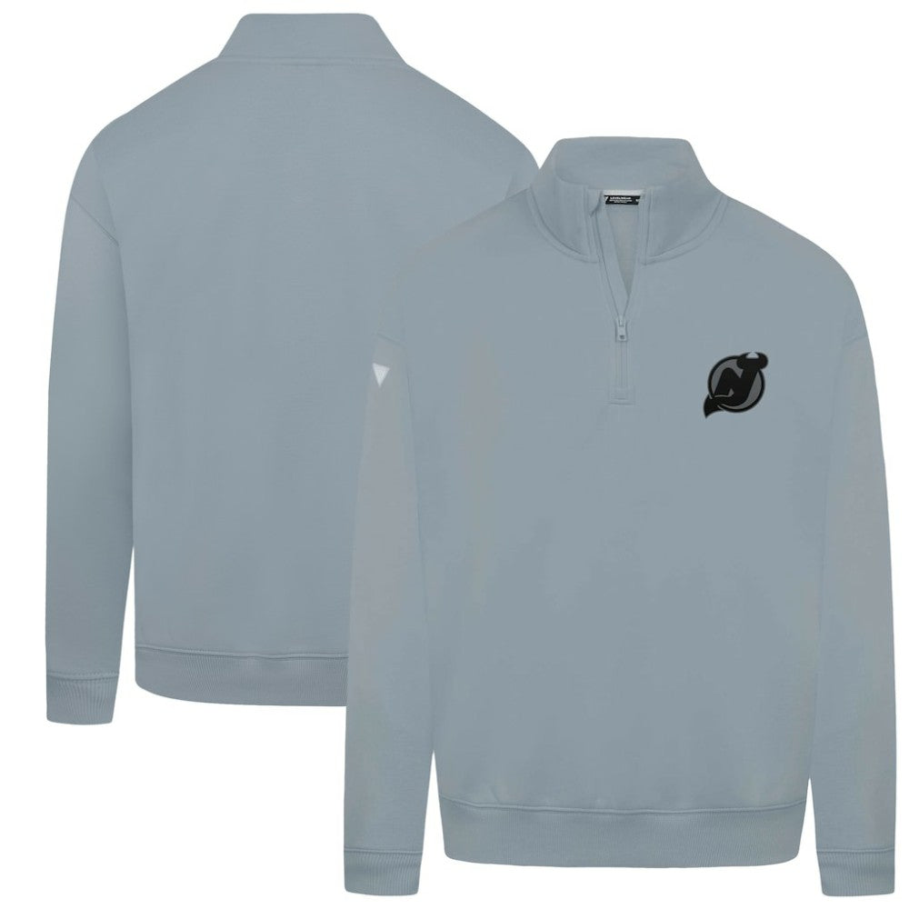 NHL New Jersey Devils Levelwear Murray Nightfall Quarter-Zip Jacket - Gray