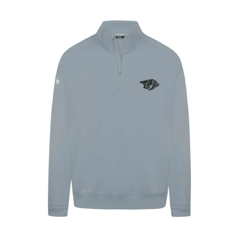 NHL Nashville Predators Levelwear Murray Nightfall Quarter-Zip Jacket - Gray