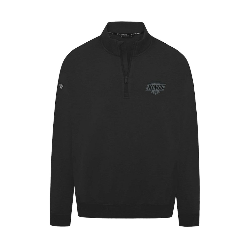 NHL Los Angeles Kings Levelwear Murray Nightfall Quarter-Zip Jacket - Black