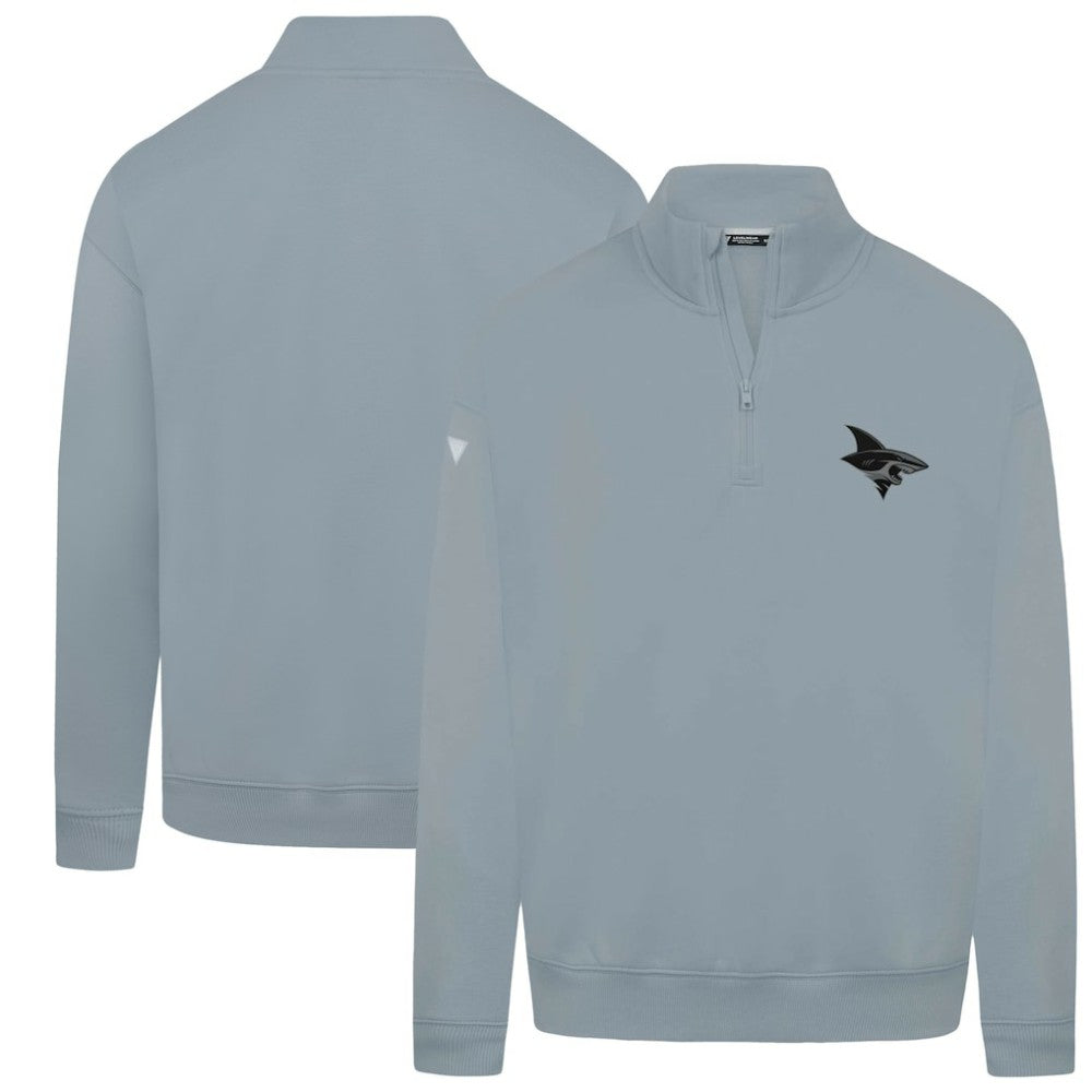 NHL San Jose Sharks Levelwear Murray Nightfall Quarter-Zip Jacket - Gray