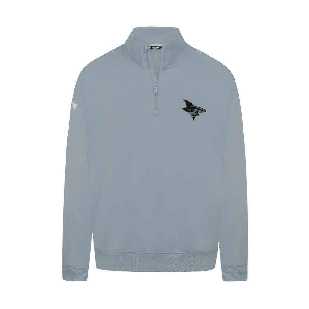 NHL San Jose Sharks Levelwear Murray Nightfall Quarter-Zip Jacket - Gray