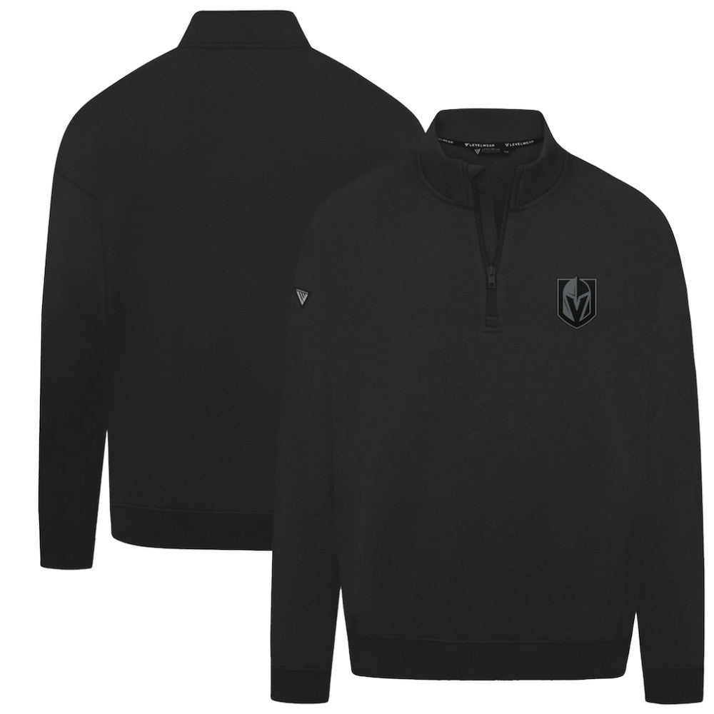 NHL Vegas Golden Knights Levelwear Murray Nightfall Quarter-Zip Jacket - Black