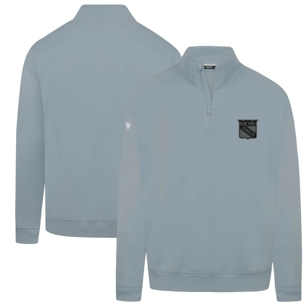 NHL New York Rangers Levelwear Murray Nightfall Quarter-Zip Jacket - Gray