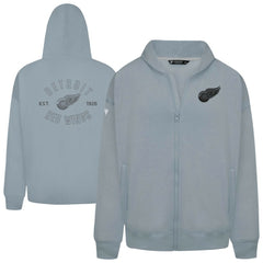 NHL Detroit Red Wings Levelwear Uphill Abyssal Full-Zip Hoodie - Gray