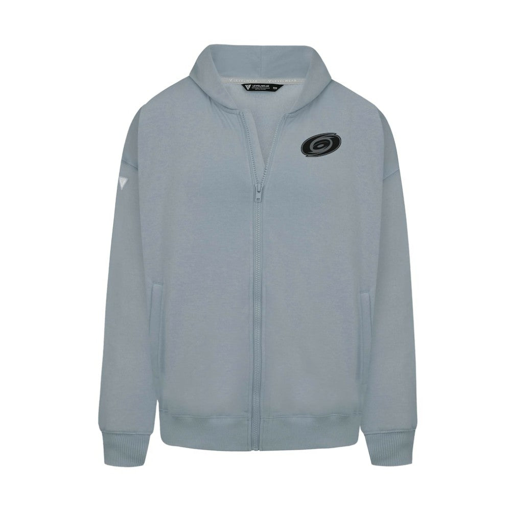 NHL Carolina Hurricanes Levelwear Uphill Abyssal Full-Zip Hoodie - Gray