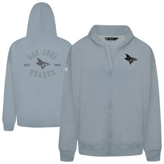 NHL San Jose Sharks Levelwear Uphill Abyssal Full-Zip Hoodie - Gray