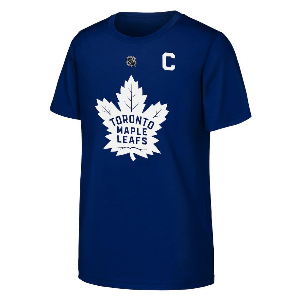 NHL Auston Matthews Toronto Maple Leafs Outerstuff Youth Player Name & Number T-Shirt - Blue
