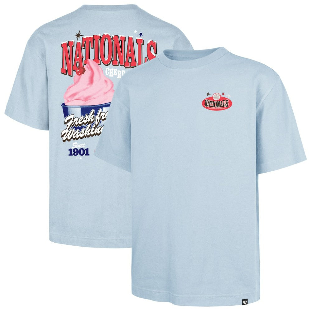 Washington Nationals '47 Ice Cream Parlor Foundation T-Shirt - Light Blue T-shirts