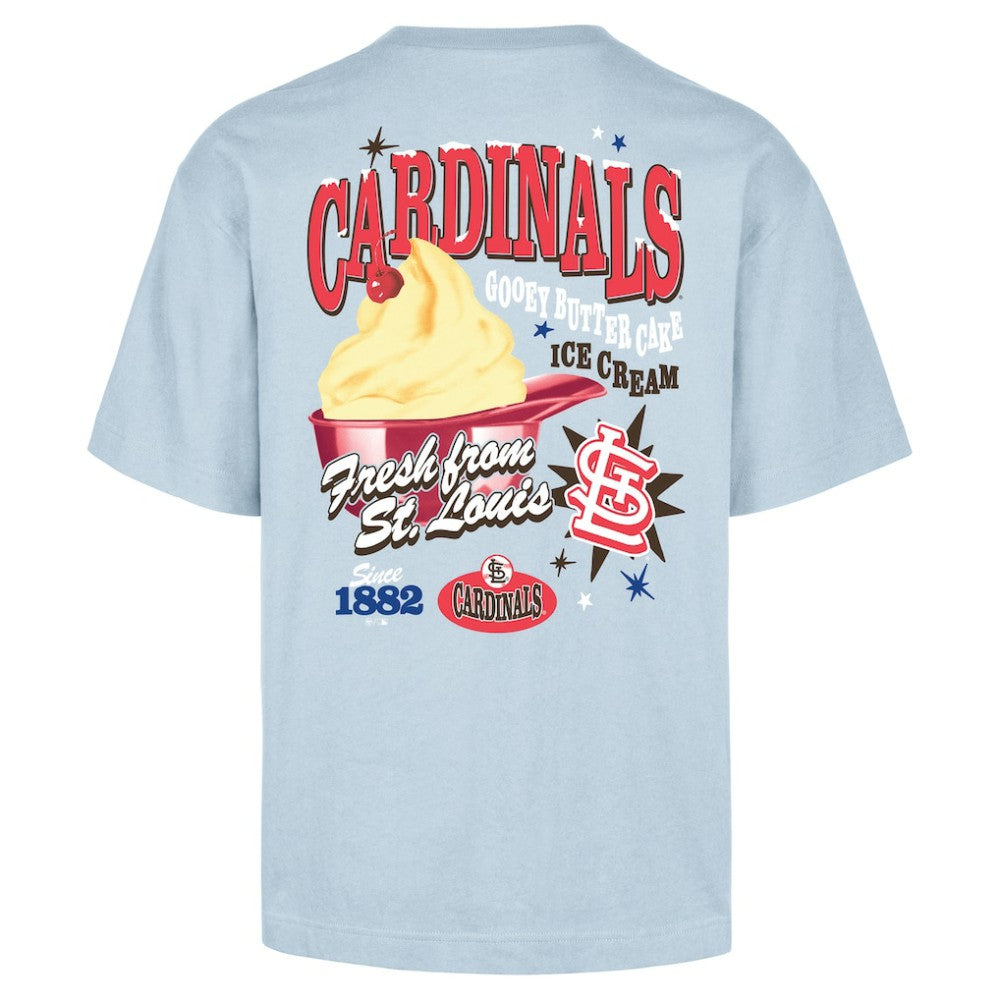 St. Louis Cardinals '47 Ice Cream Parlor Foundation T-Shirt - Light Blue T-shirts