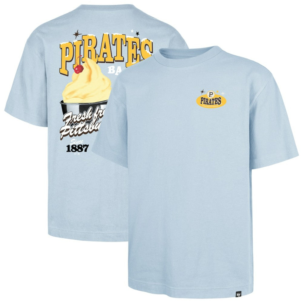 Pittsburgh Pirates '47 Ice Cream Parlor Foundation T-Shirt - Light Blue T-shirts