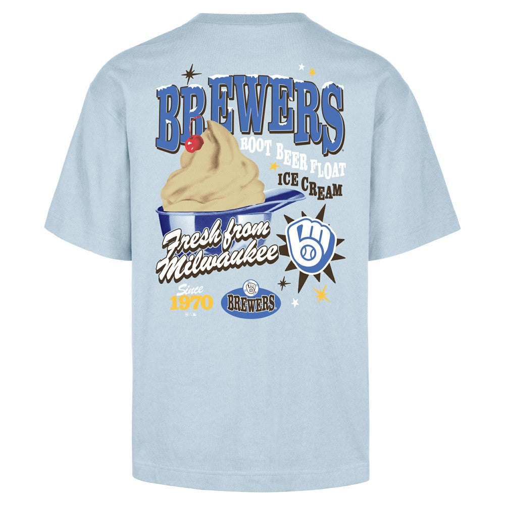 Milwaukee Brewers '47 Ice Cream Parlor Foundation T-Shirt - Light Blue T-shirts