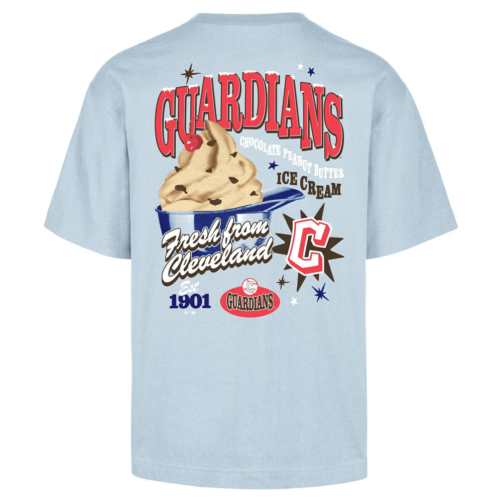 Cleveland Guardians '47 Ice Cream Parlor Foundation T-Shirt - Light Blue T-shirts