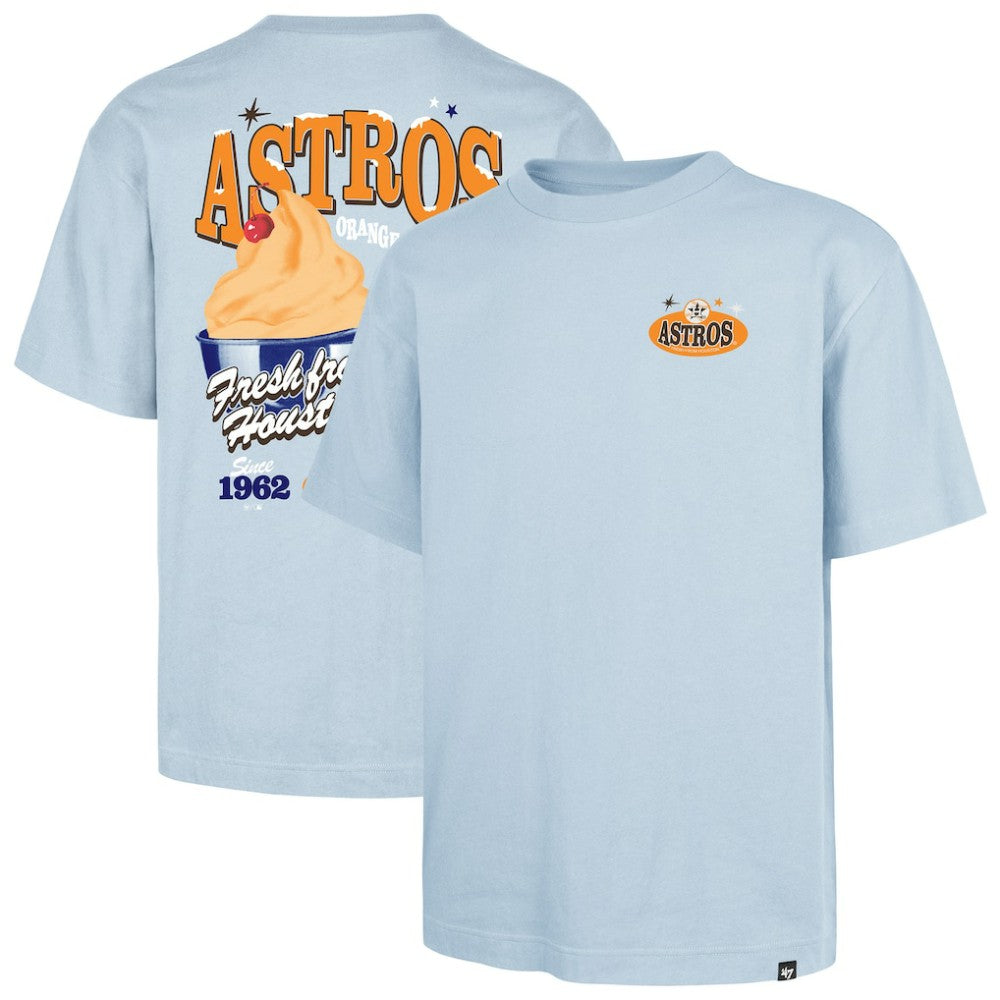 Houston Astros '47 Ice Cream Parlor Foundation T-Shirt - Light Blue T-shirts
