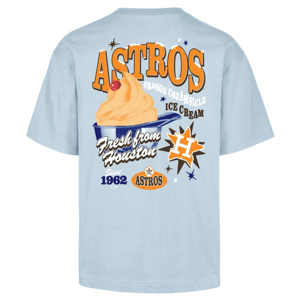 Houston Astros '47 Ice Cream Parlor Foundation T-Shirt - Light Blue T-shirts