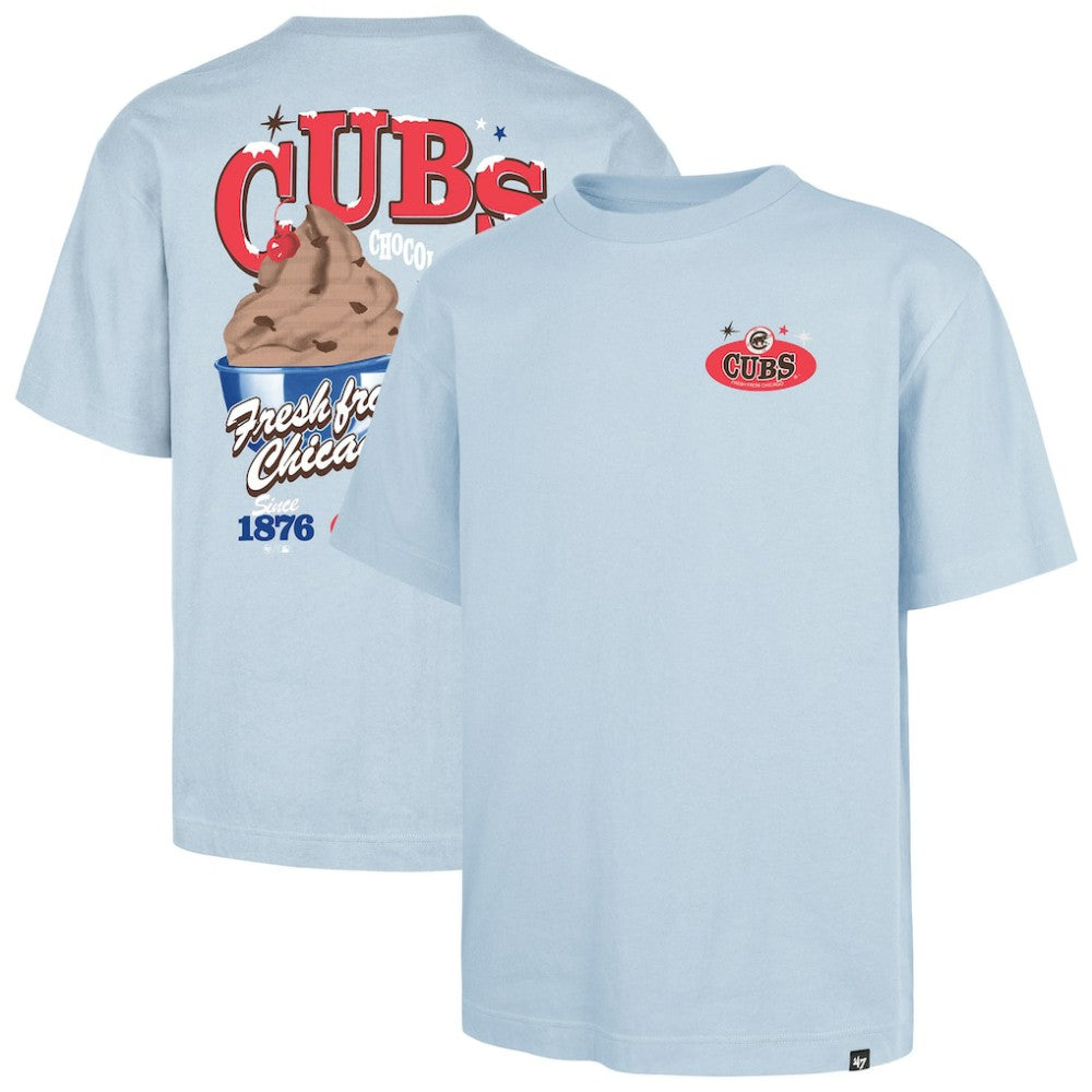 Chicago Cubs '47 Ice Cream Parlor Foundation T-Shirt - Light Blue T-shirts