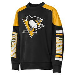 NHL Sidney Crosby Pittsburgh Penguins Outerstuff Youth Best Defense Name & Number Crewneck Sweatshirt - Black