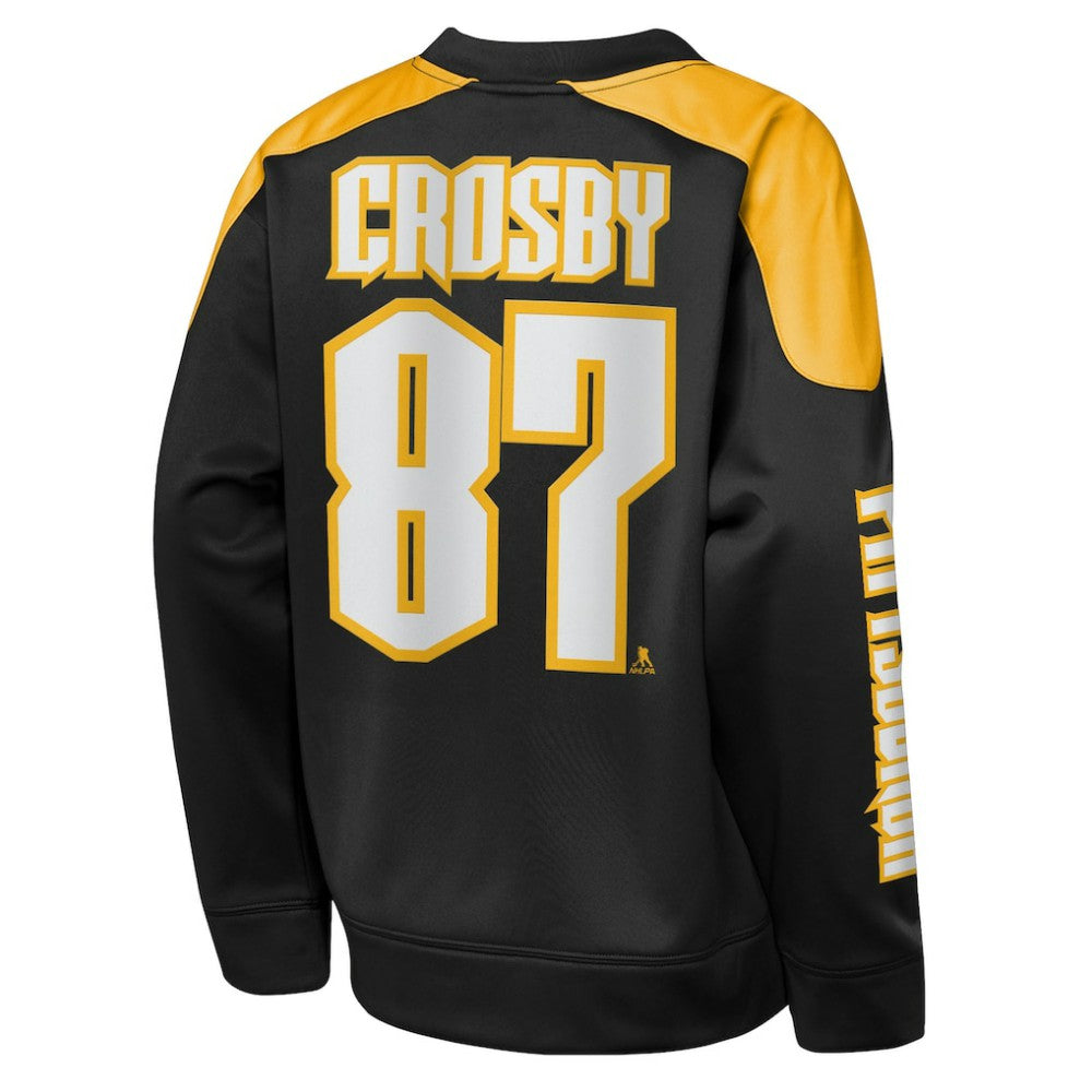 NHL Sidney Crosby Pittsburgh Penguins Outerstuff Youth Best Defense Name & Number Crewneck Sweatshirt - Black