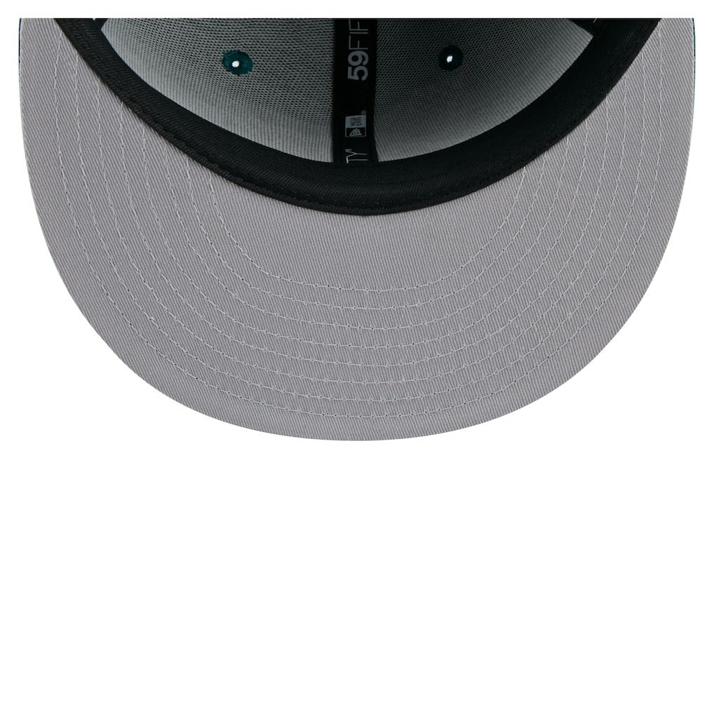Philadelphia Eagles New Era State Stitch 59FIFTY Fitted Hat Midnight Green