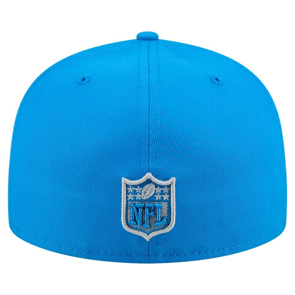 Detroit Lions New Era State Stitch 59FIFTY Fitted Hat Blue