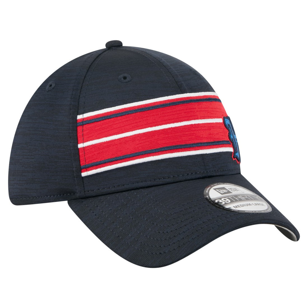 Houston Texans New Era Stripes 39THIRTY Flex Hat Navy