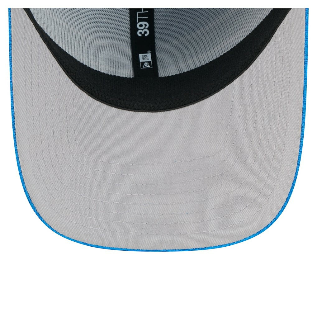 Detroit Lions New Era Stripes 39THIRTY Flex Hat Blue