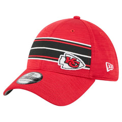 Kansas City Chiefs New Era Stripes 39THIRTY Flex Hat Red