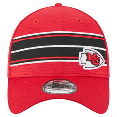 Kansas City Chiefs New Era Stripes 39THIRTY Flex Hat Red