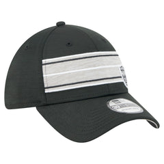 Las Vegas Raiders New Era Stripes 39THIRTY Flex Hat Black