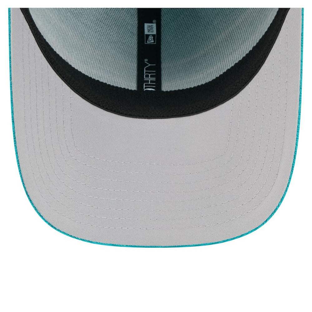 Miami Dolphins New Era Stripes 39THIRTY Flex Hat Aqua
