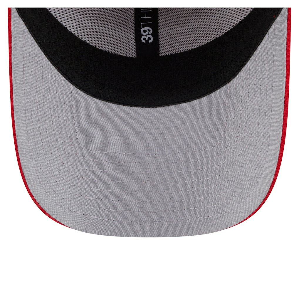 San Francisco 49ers New Era Stripes 39THIRTY Flex Hat Scarlet