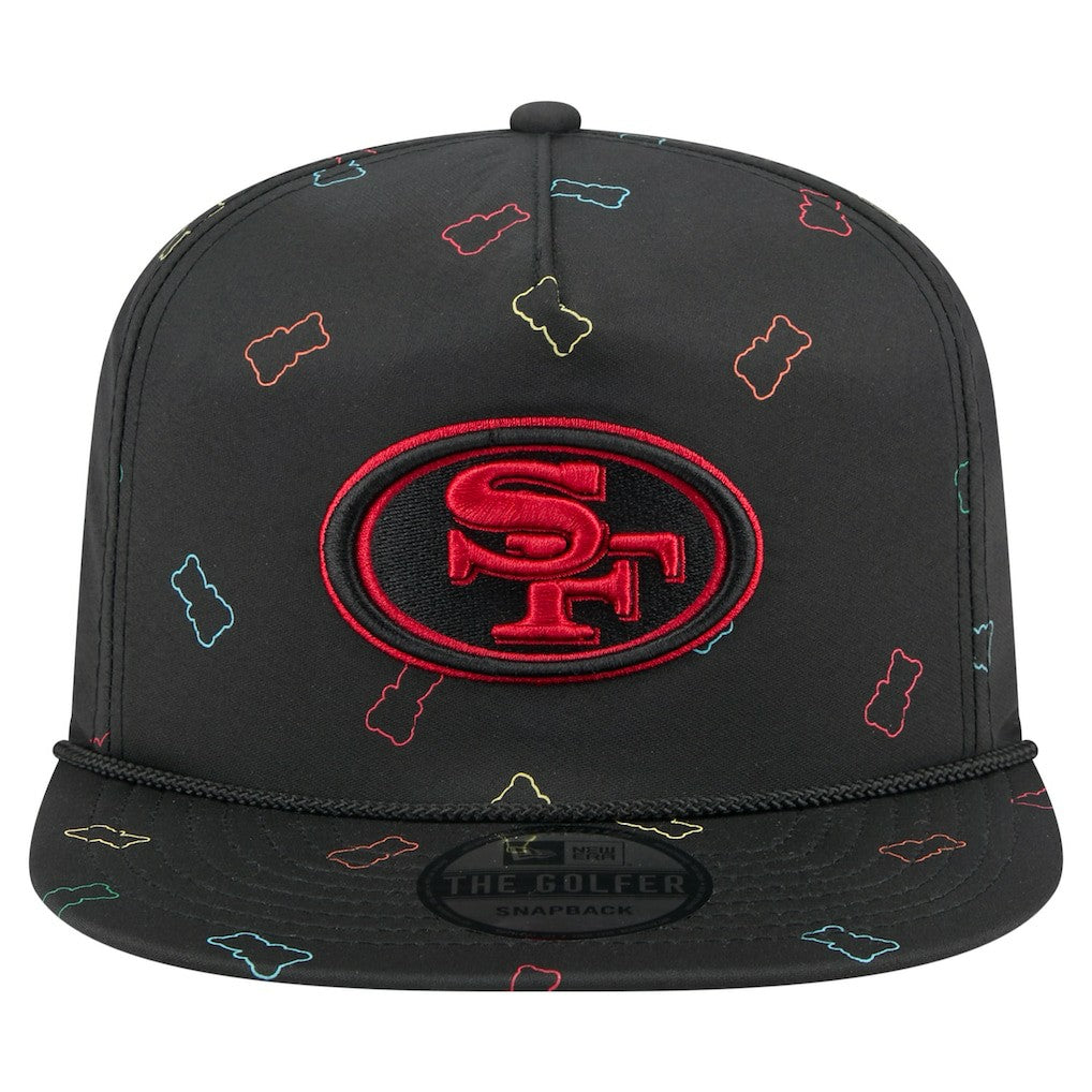 San Francisco 49ers New Era Gummy Golfer Snapback Hat Black